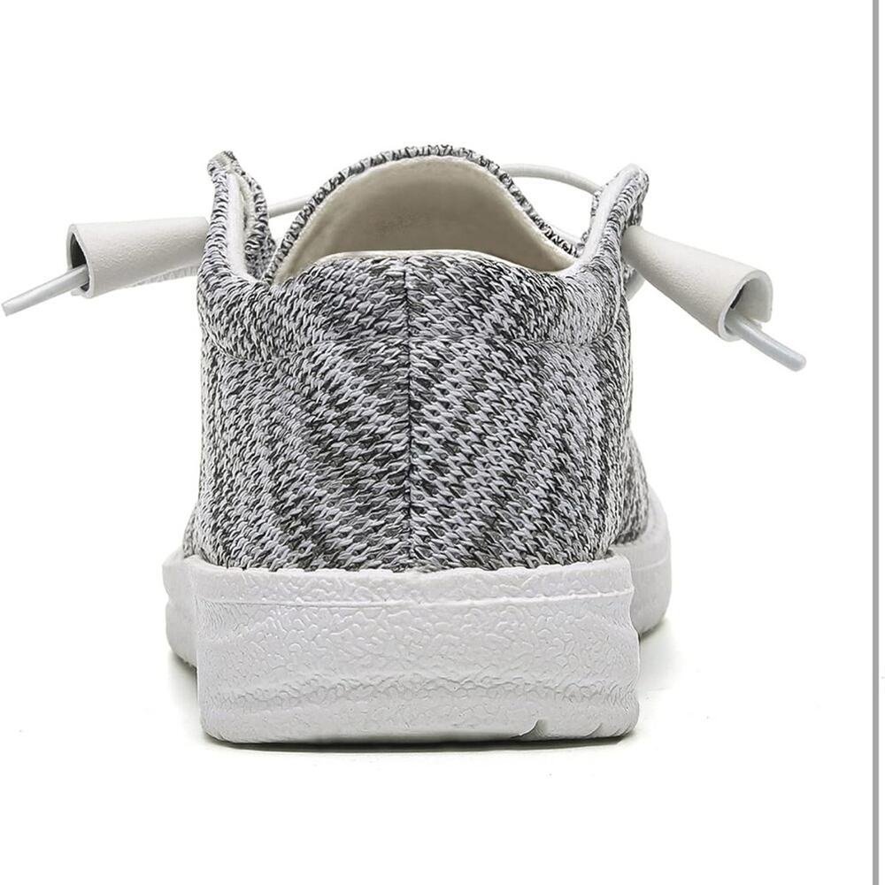 Betrue Womens Lightweight Casual Loafers Slip On Deck Shoes Gray White Size 10 - Picture 4 of 7